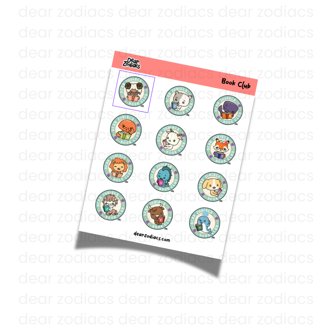 Book Club Sticker Sheet