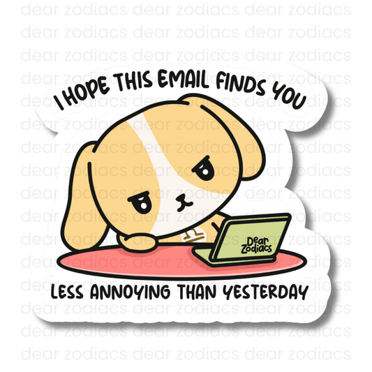 This Email Finds You Vinyl Sticker - Libra