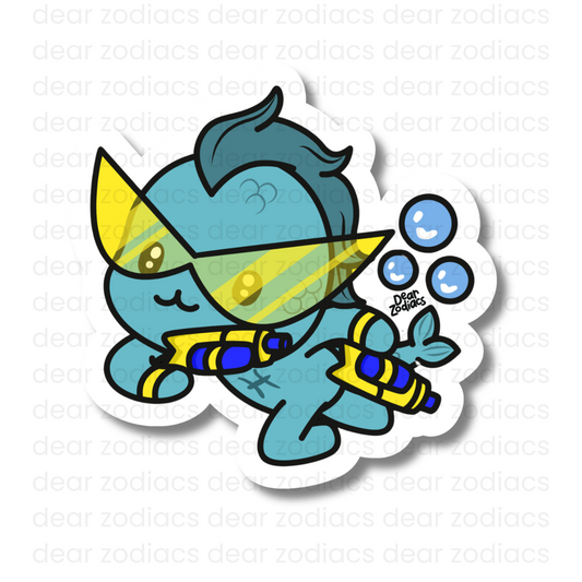 Superheroes Vinyl Sticker - Pisces