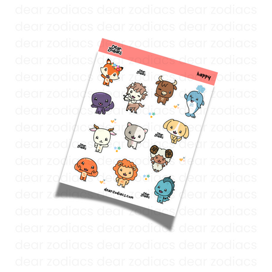 Happy Sticker Sheet