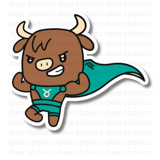 Superheroes Vinyl Sticker - Taurus