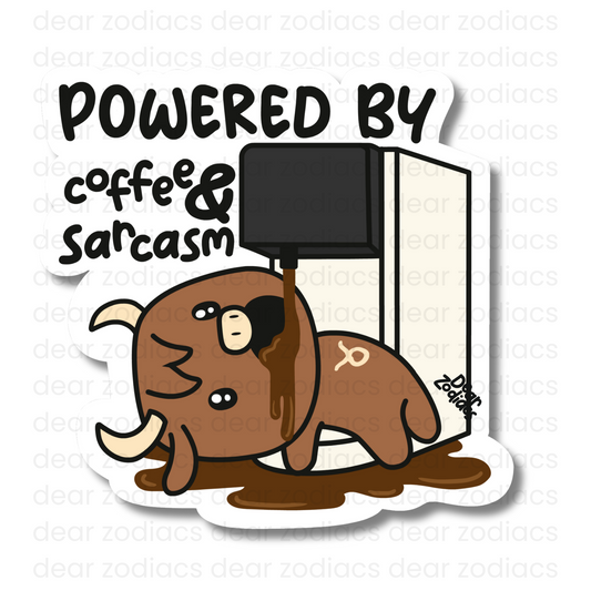 Coffee Remarks Vinyl Sticker - Taurus